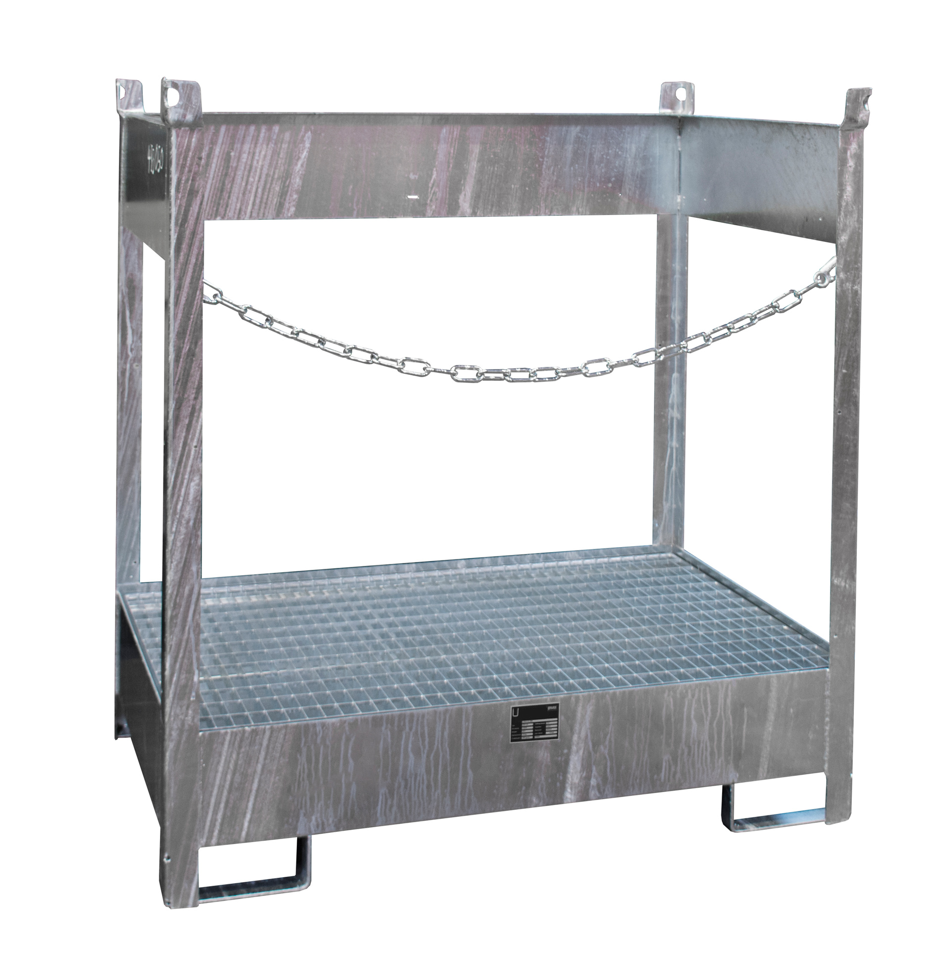 1 - Fass-Stapelpaletten  Fass-Stapelpalette FSP-2, 210 l, feuerverzinkt