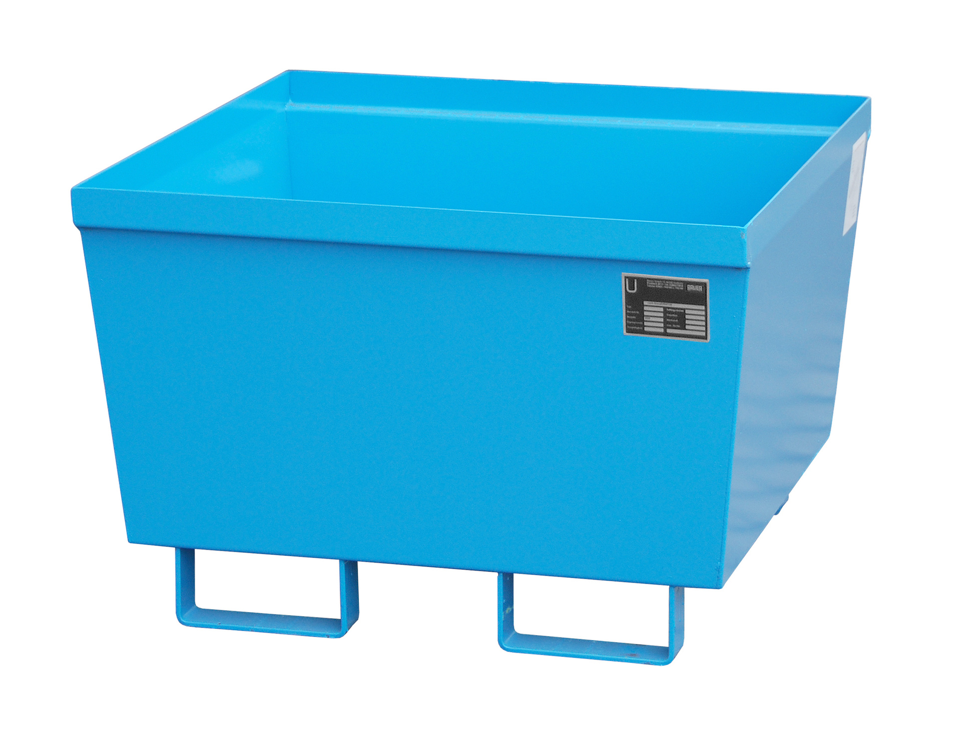 1 - Auffangwannen  Auffangwanne AO-1, 229 l, lackiert, RAL 5012 Lichtblau
