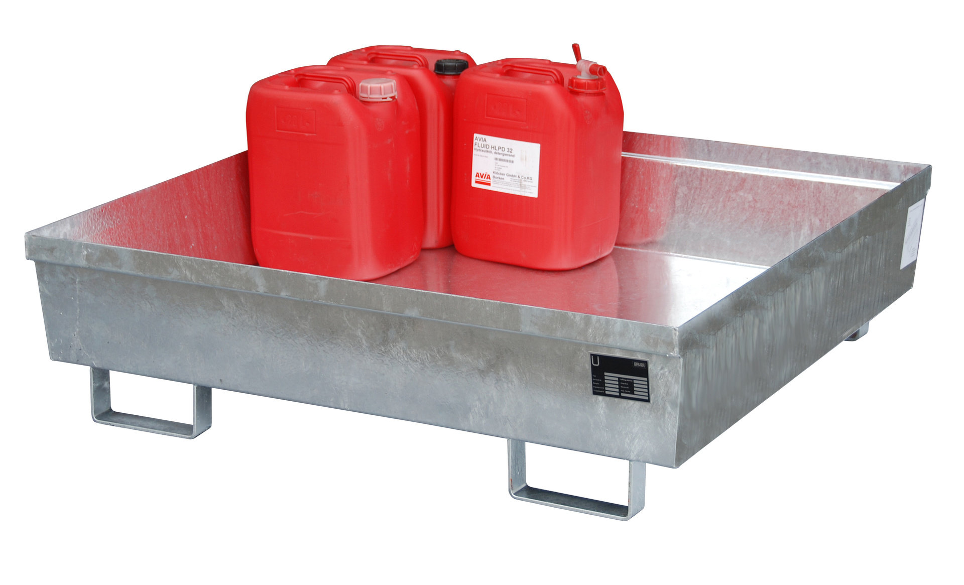1 - Auffangwannen Auffangwanne AO-4/A, 280 l, feuerverzinkt