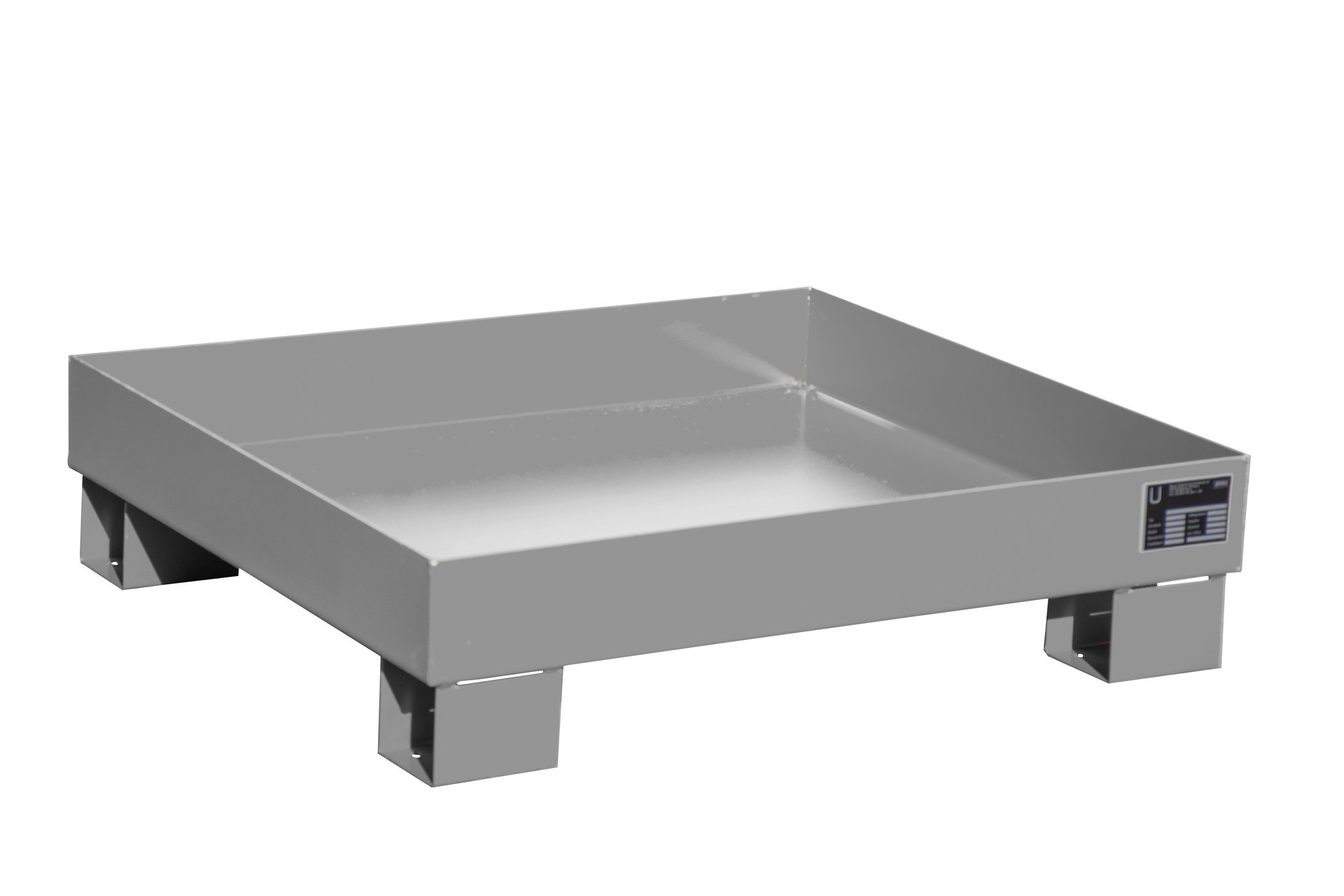 Auffangwannen  Auffangwanne AW 60-2, 68 l, lackiert, RAL 7005 Mausgrau