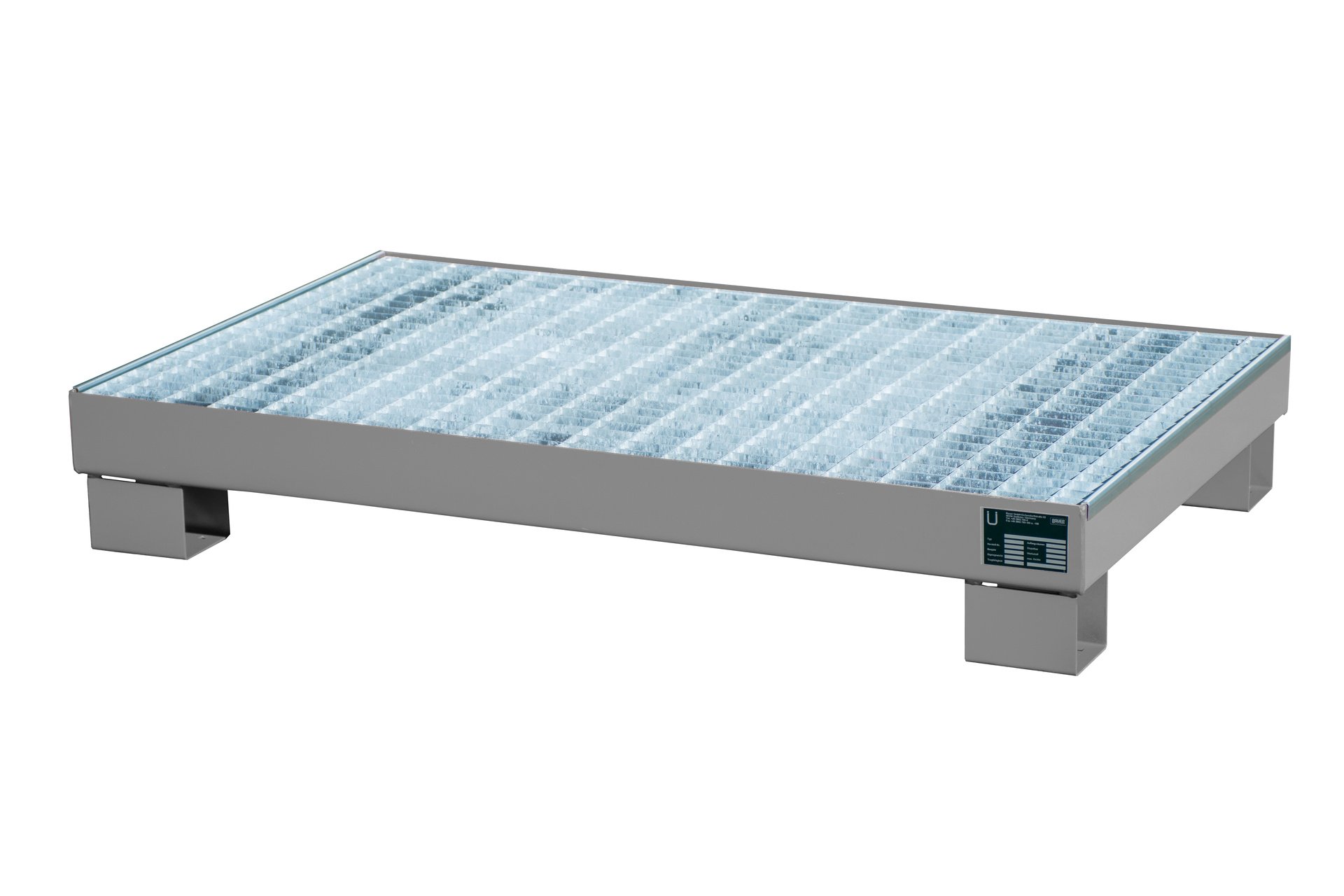 1 - Auffangwannen  Auffangwanne AW 60-3/M, 63 l, lackiert, RAL 7005 Mausgrau