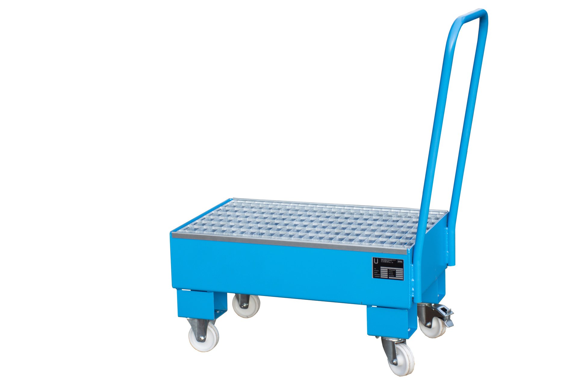 1 - Auffangwannen Fahrbare Auffangwanne AW 60-1 SR, 61 l, lackiert, RAL 5012 Lichtblau