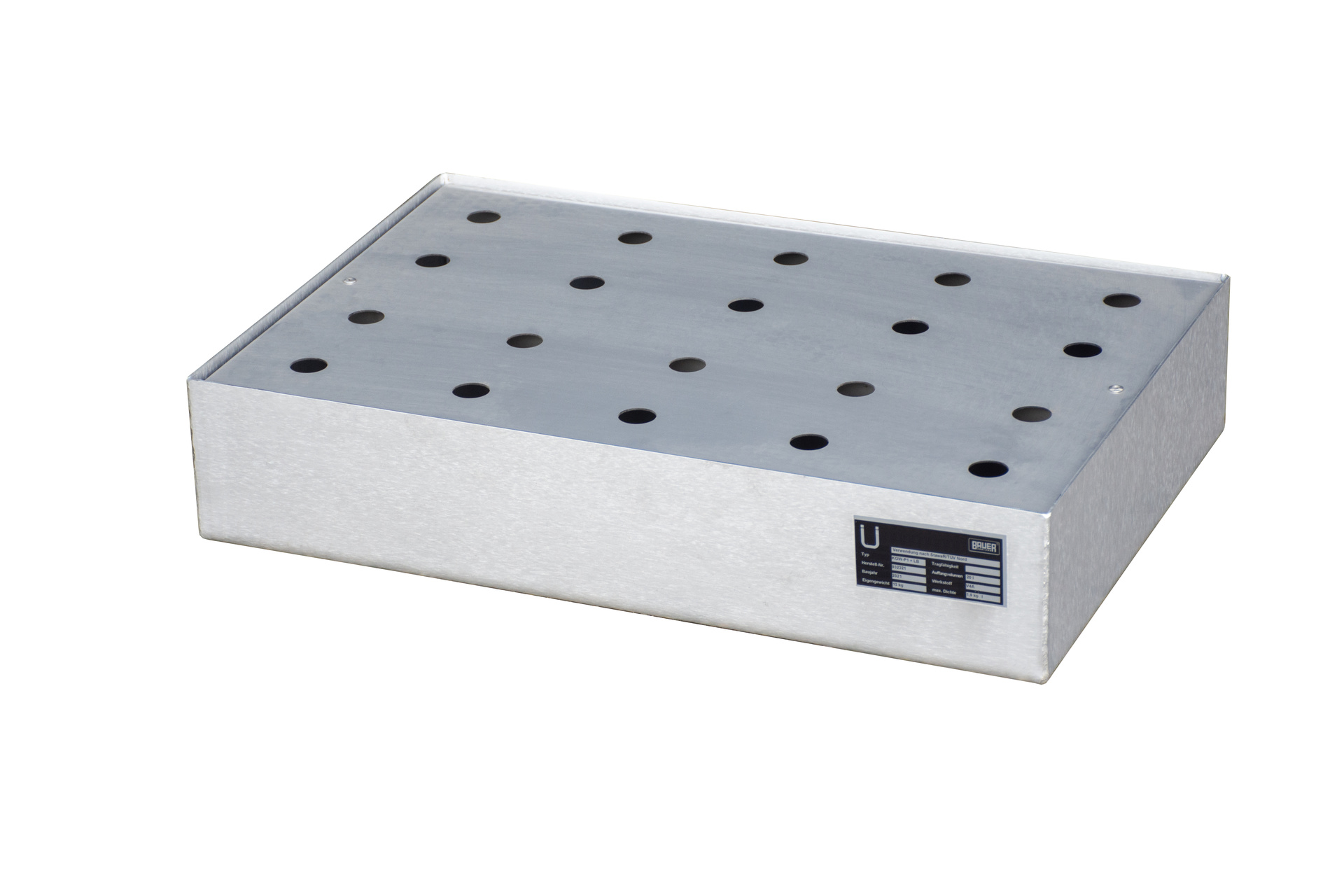 1 - Auffangwannen  Kleingebindewanne für Paletten KGW-P 1/M V4A, 22 l, Edelstahl 1.4571