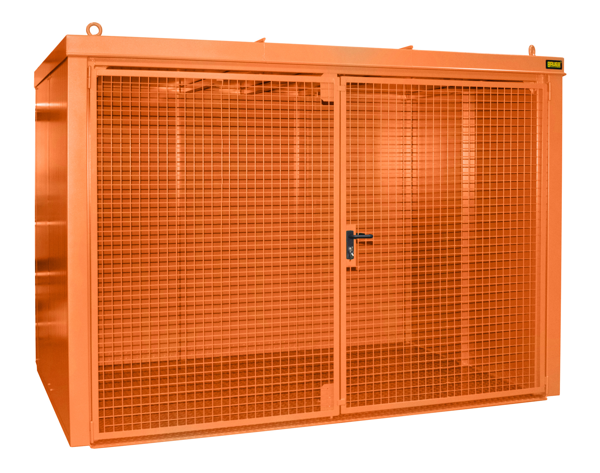 1 - Gasflaschen-Lagerung Gasflaschen-Container GFC-B M5, für 95 Gasflaschen, lackiert, RAL 2000 Gelborange