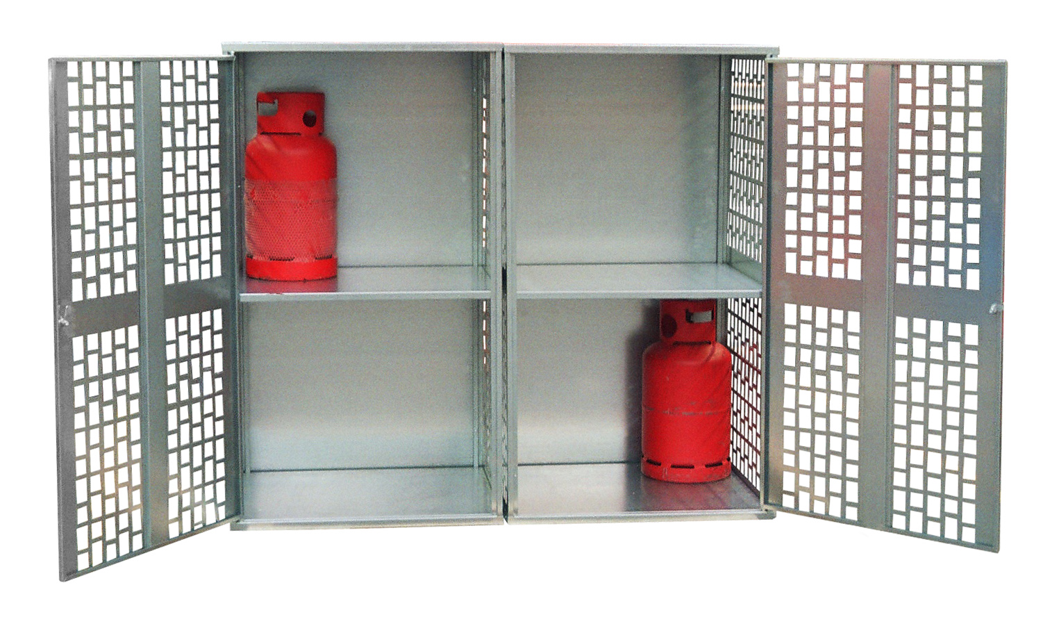 1 - Gasflaschen-Lagerung  Gasflaschen-Depot GFD-L 2, verzinkt