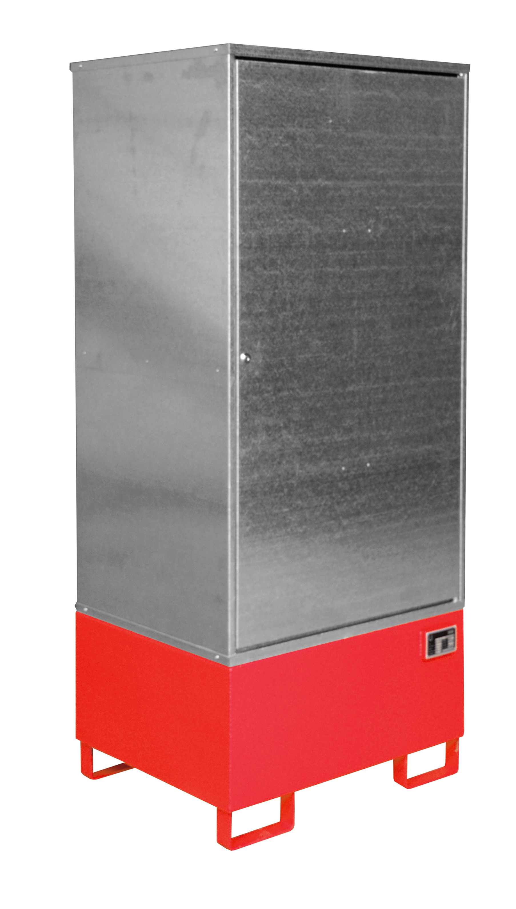1 - Gefahrstoff-Depots Gefahrstoff-Schrank GS-1, 200 l, lackiert, RAL 3000 Feuerrot