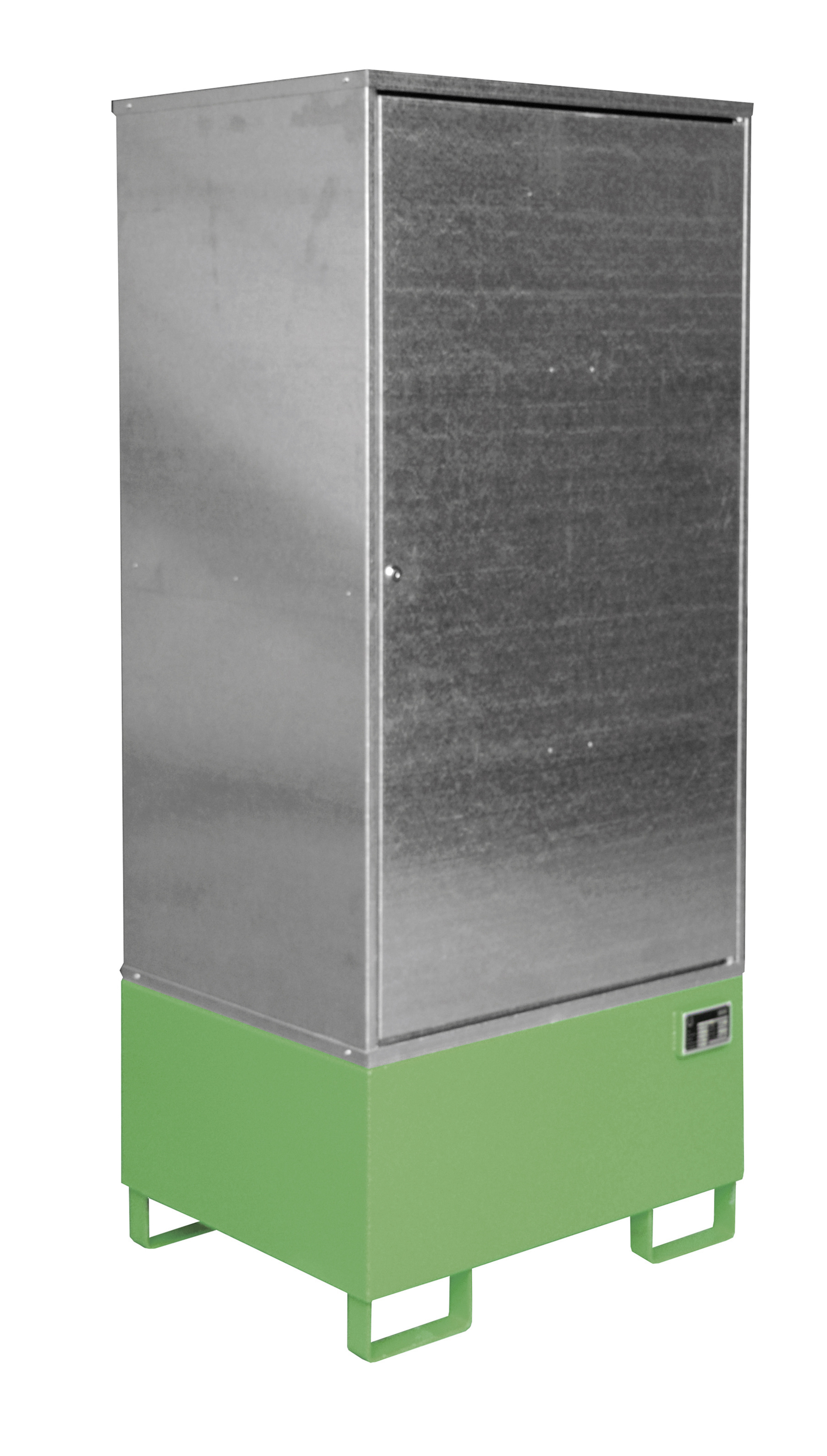 1 - Gefahrstoff-Depots  Gefahrstoff-Schrank GS-1, 200 l, lackiert, RAL 6011 Resedagrün