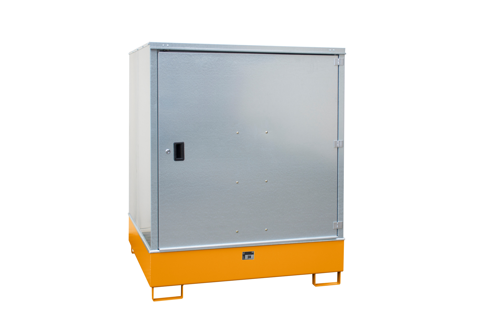 Gefahrstoff-Depots  Gefahrstoff-Schrank GS-3, 468 l, lackiert, RAL 2000 Gelborange