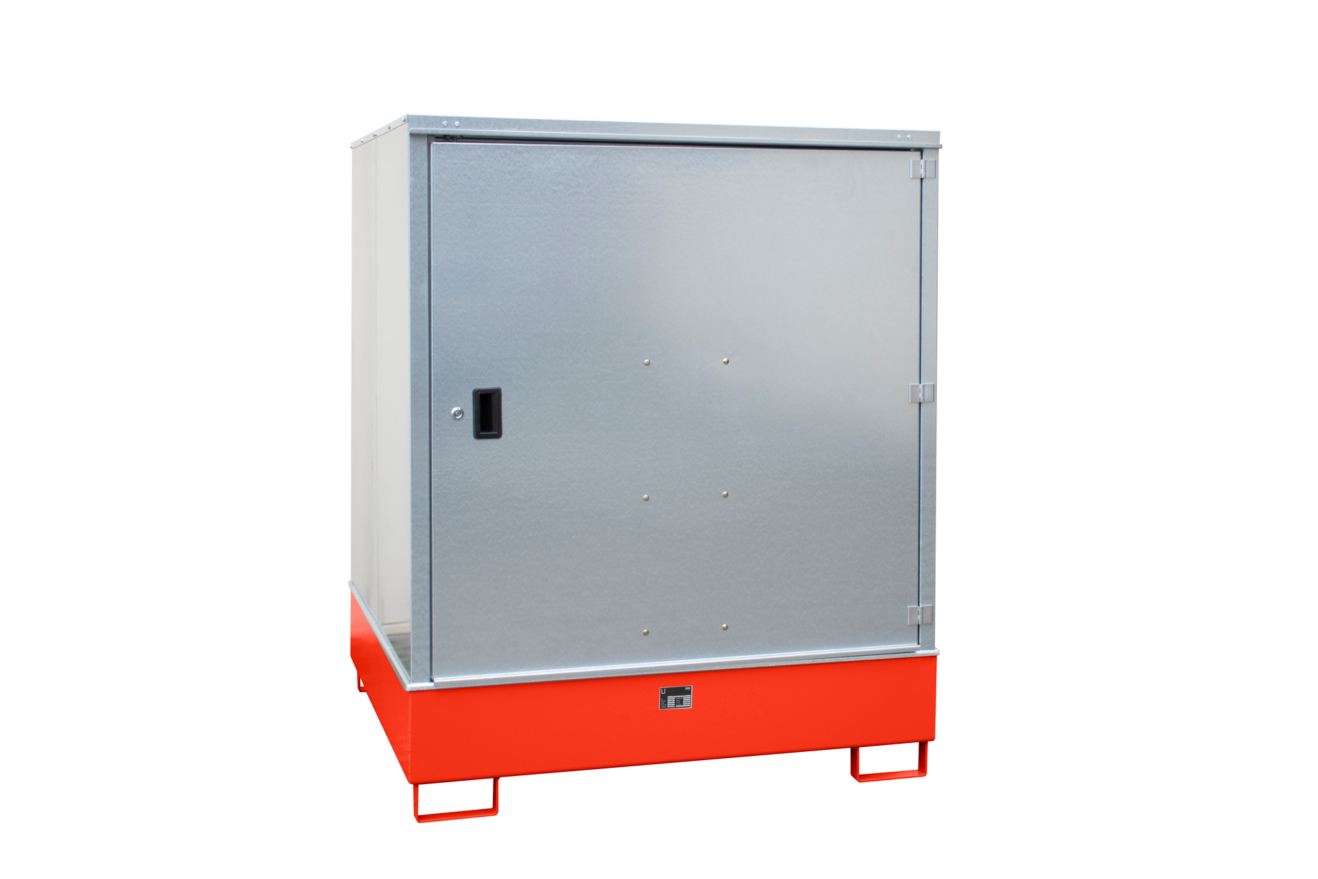 1 - Gefahrstoff-Depots Gefahrstoff-Schrank GS-3, 468 l, lackiert, RAL 3000 Feuerrot