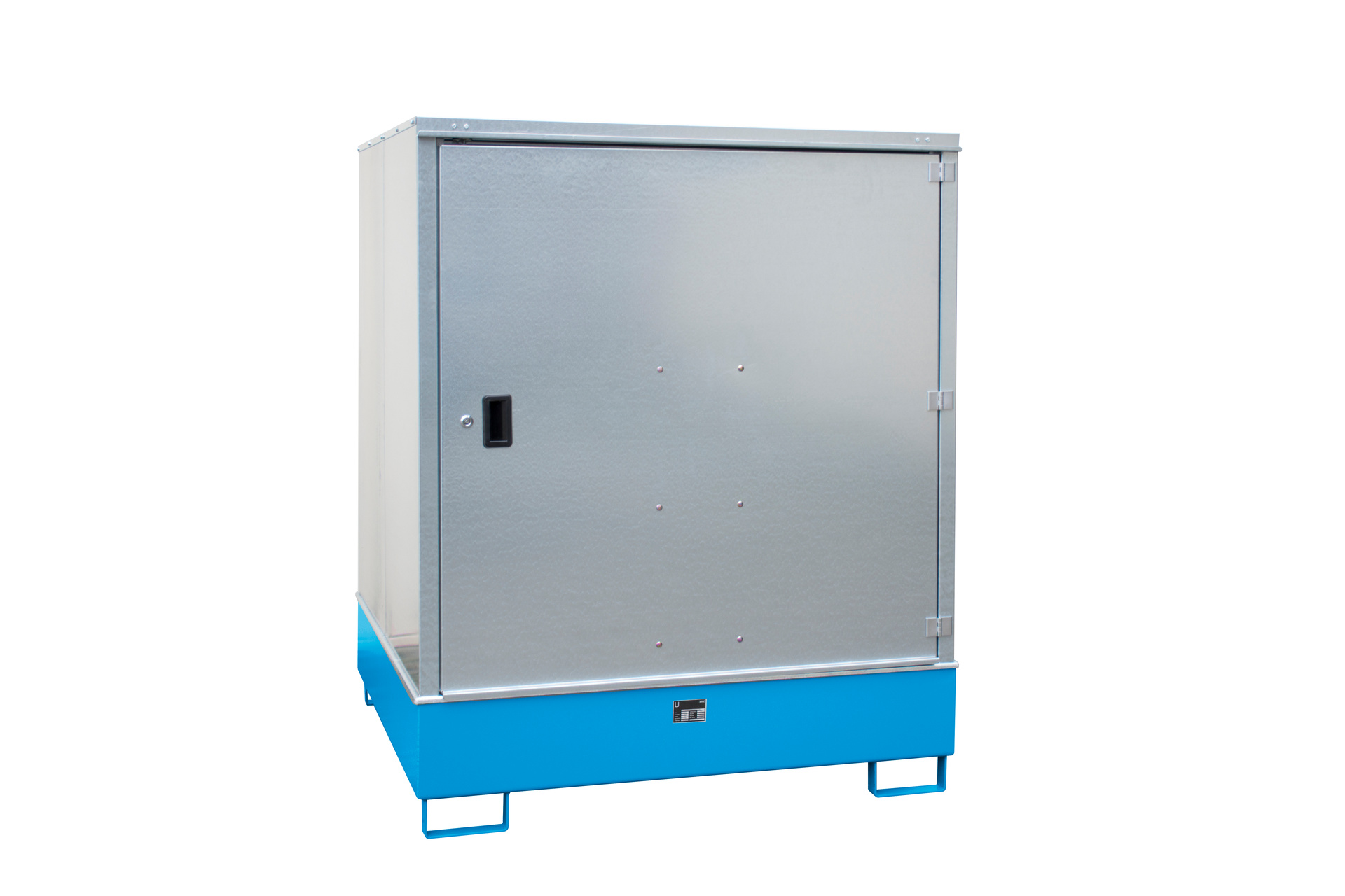 1 - Gefahrstoff-Depots  Gefahrstoff-Schrank GS-3, 468 l, lackiert, RAL 5012 Lichtblau