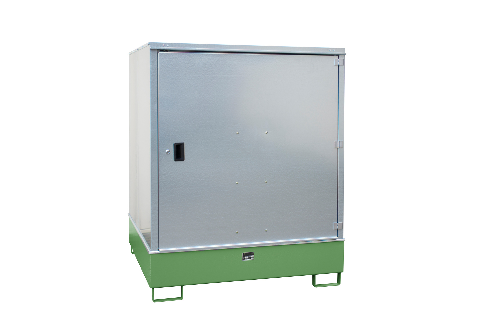 1 - Gefahrstoff-Depots Gefahrstoff-Schrank GS-3, 468 l, lackiert, RAL 6011 Resedagrün