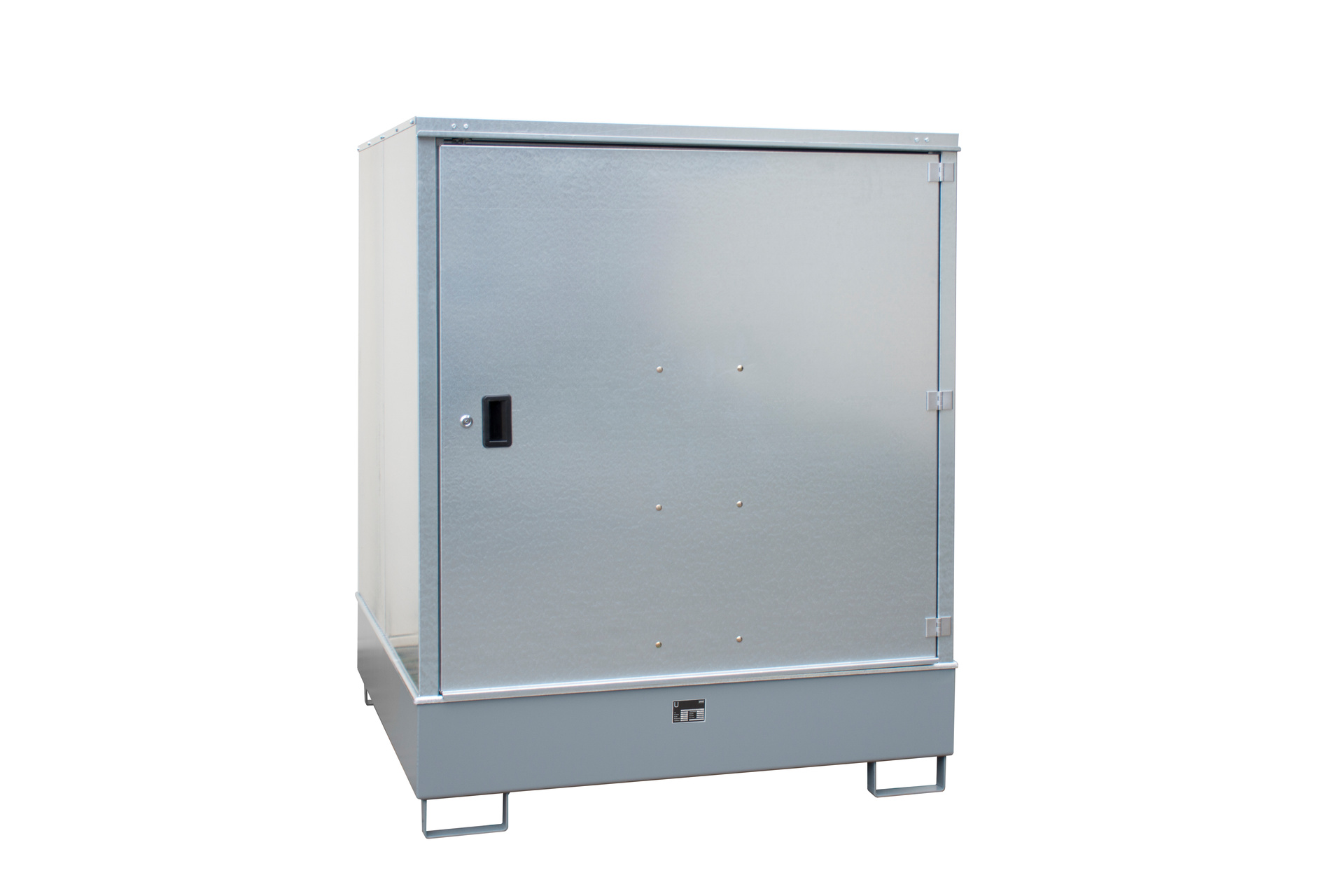 1 - Gefahrstoff-Depots  Gefahrstoff-Schrank GS-3, 468 l, lackiert, RAL 7005 Mausgrau