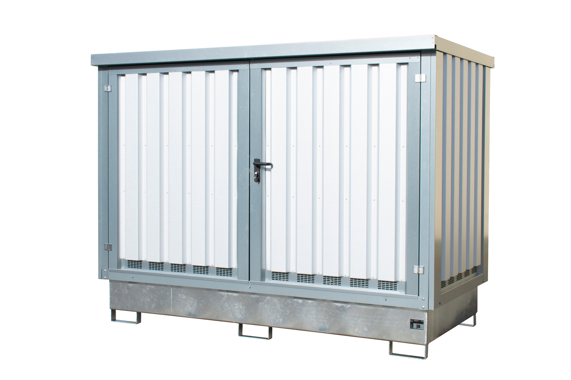 1 - Gefahrstoff-Depots  Gefahrstoff-Depot GD-E/IBC-2, 1.000 l, verzinkt