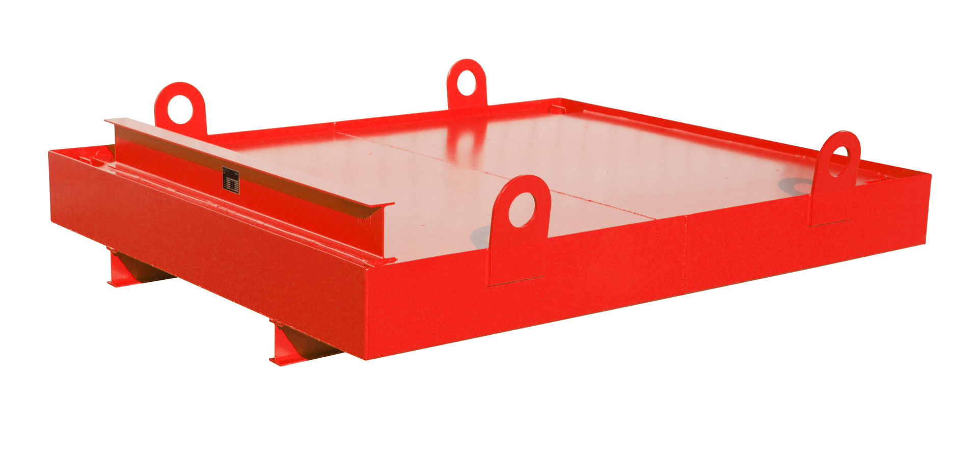 1 - Auffangwannen Containerwanne CW 1, 850 l, lackiert, RAL 3000 Feuerrot