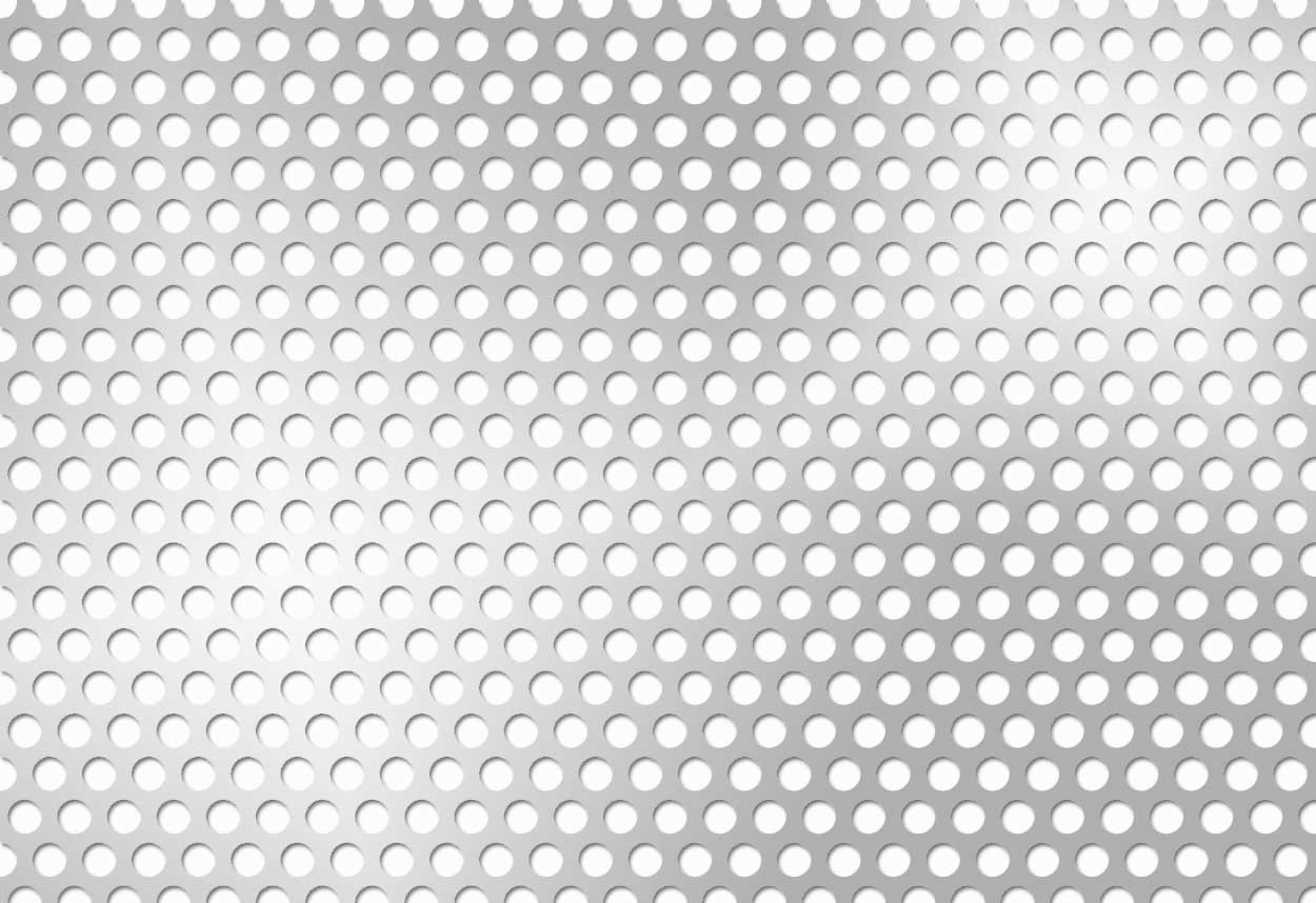 Lochblech Rostfreier Stahl Lochblech Rostfreier Stahl 1.4307 1000x2000x1 R5 T7 45.9%