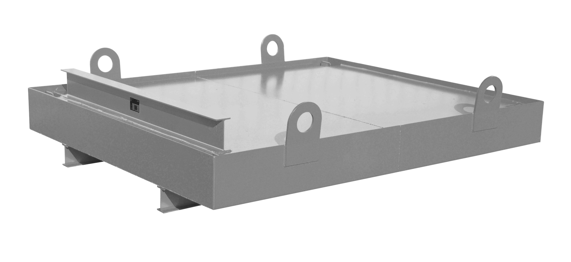1 - Auffangwannen  Containerwanne CW 1, 850 l, lackiert, RAL 7005 Mausgrau