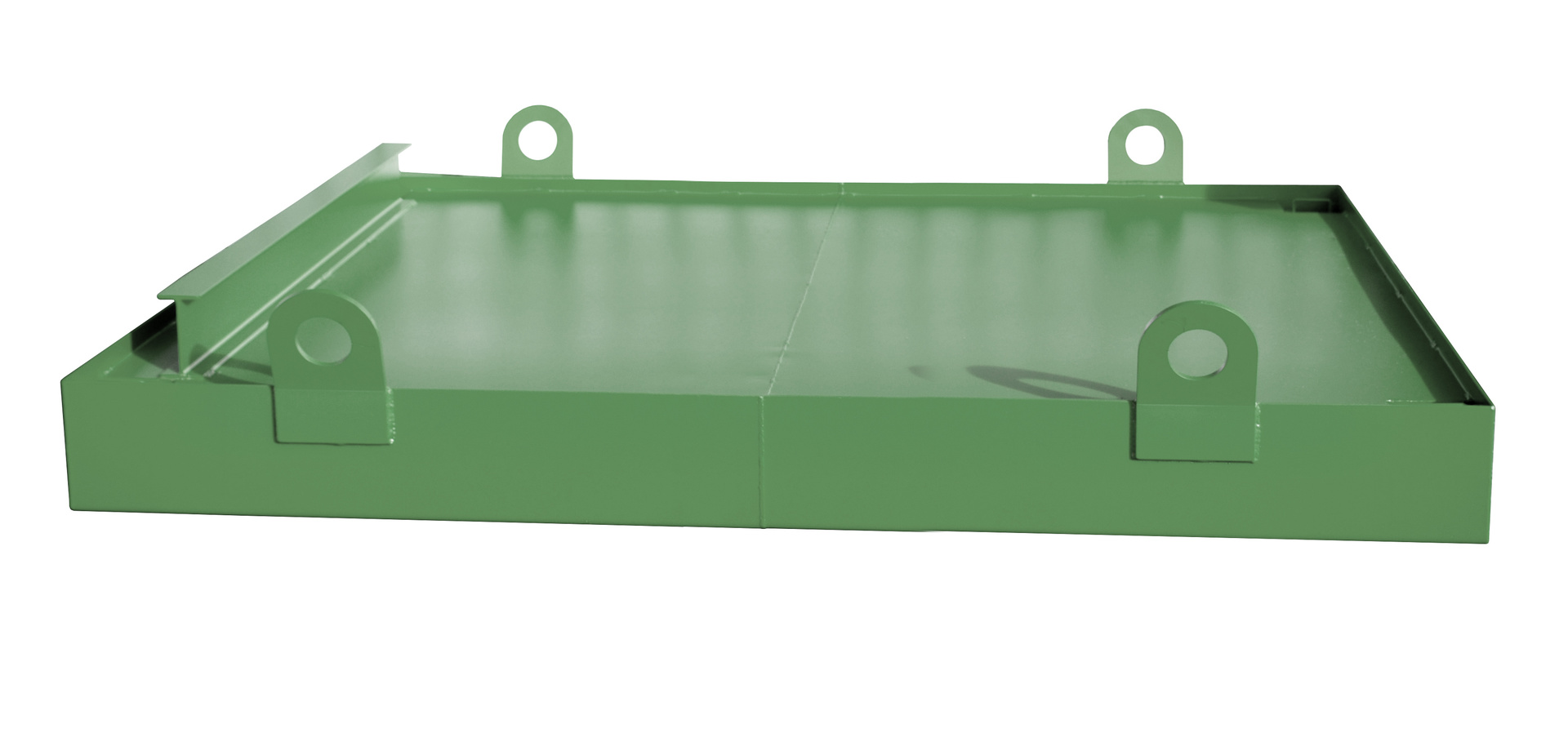 1 - Auffangwannen Containerwanne CW 2, 1.036 l, lackiert, RAL 6011 Resedagrün