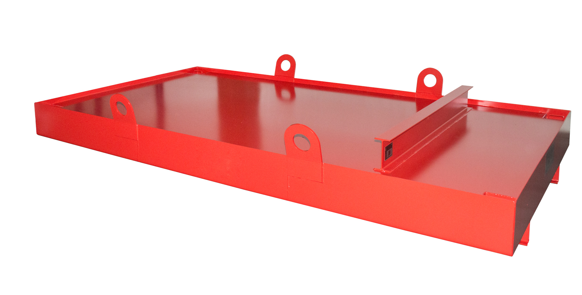 1 - Auffangwannen Containerwanne CW 3, 1.222 l, lackiert, RAL 3000 Feuerrot