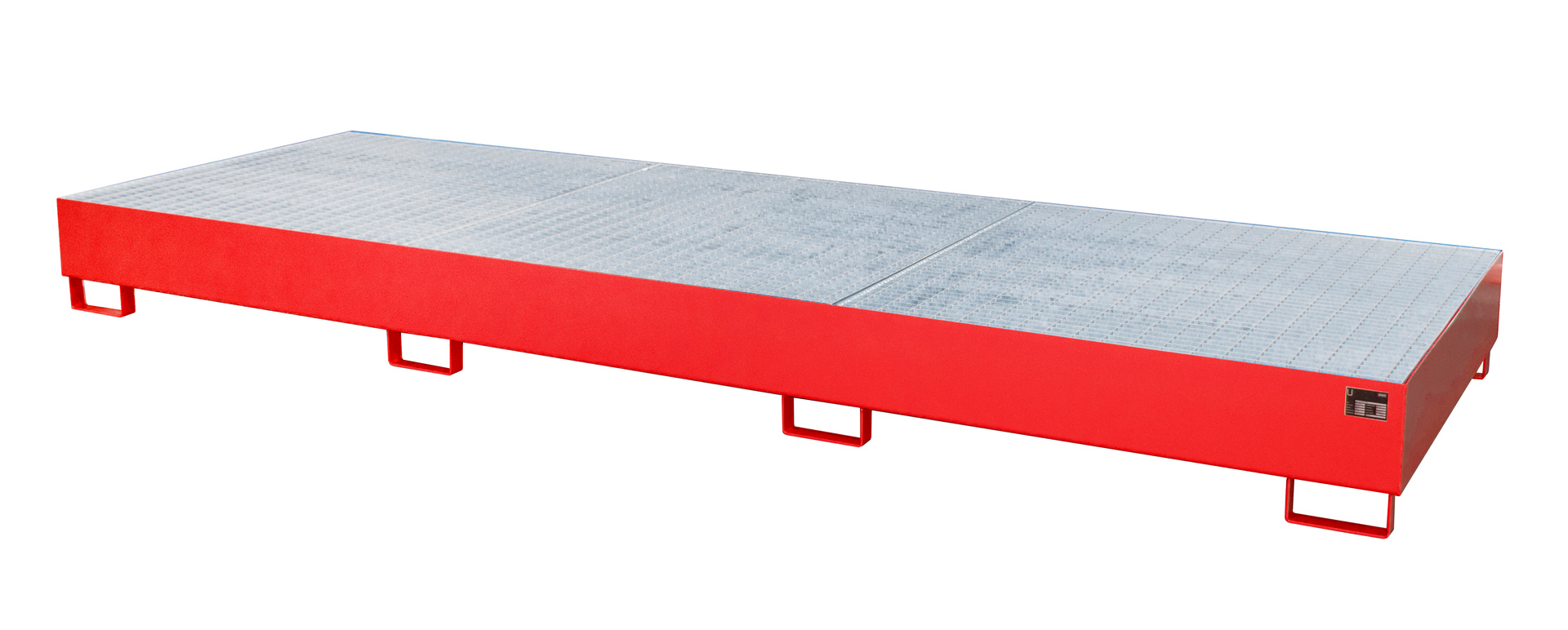 1 - Auffangwannen Auffangwanne AW 1000-3, 1.000 l, lackiert, RAL 3000 Feuerrot