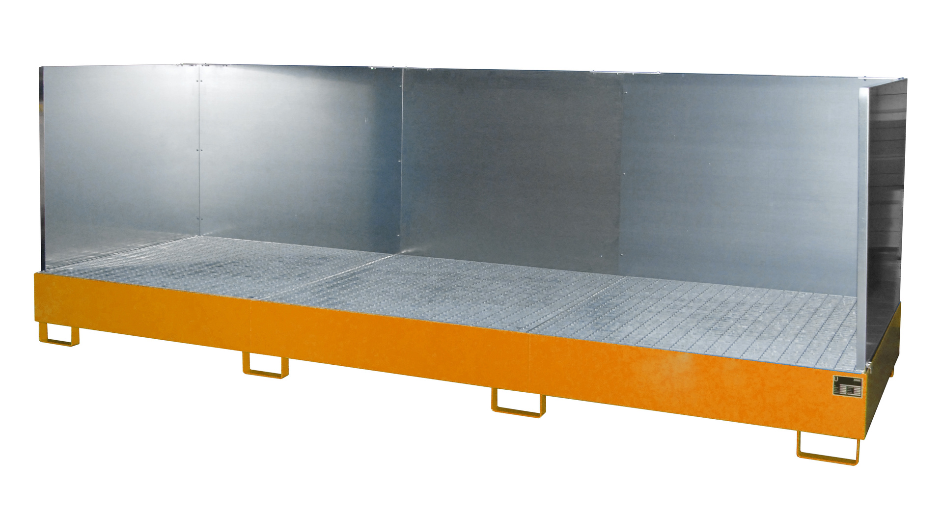 1 - Auffangwannen  Auffangwanne AW 1000-3/SW, 1.000 l, lackiert, RAL 2000 Gelborange