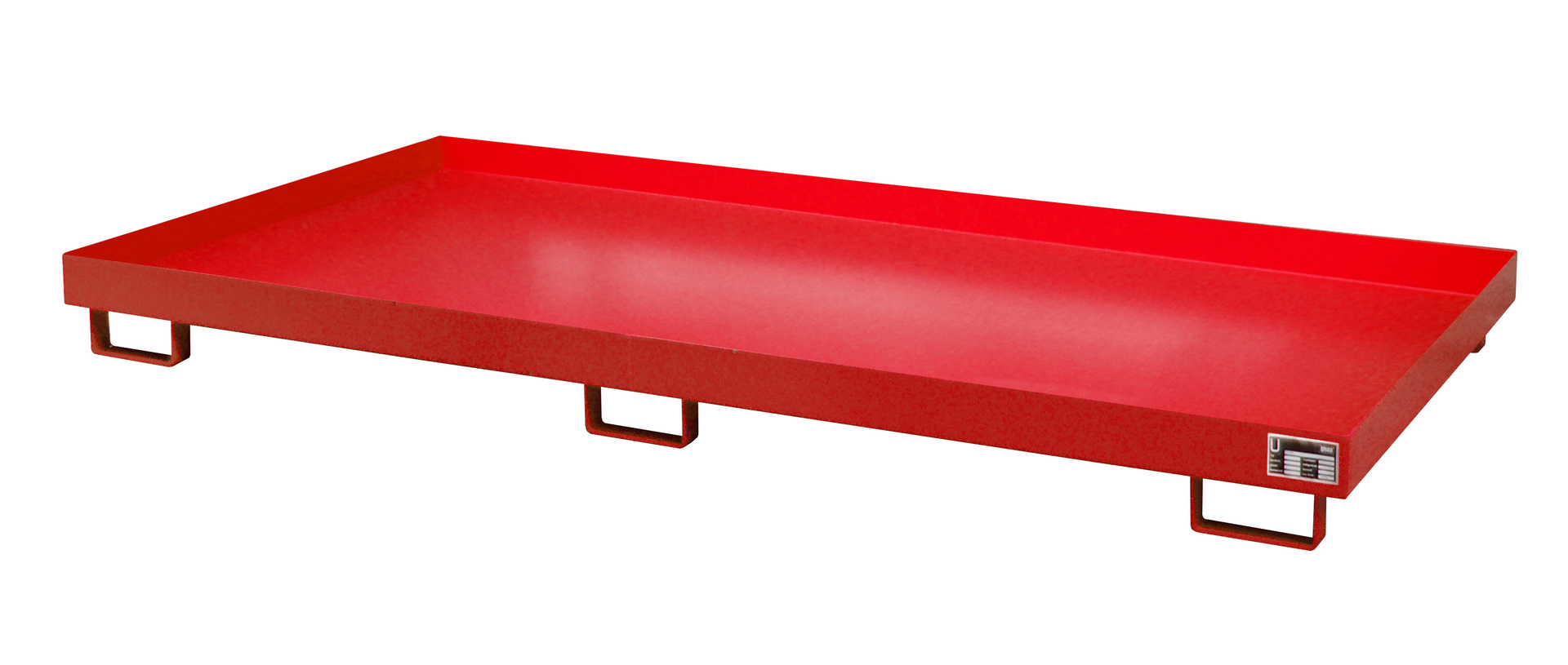 1 - Regalwannen Regalwanne RW 2700-1, 277 l, lackiert, RAL 3000 Feuerrot