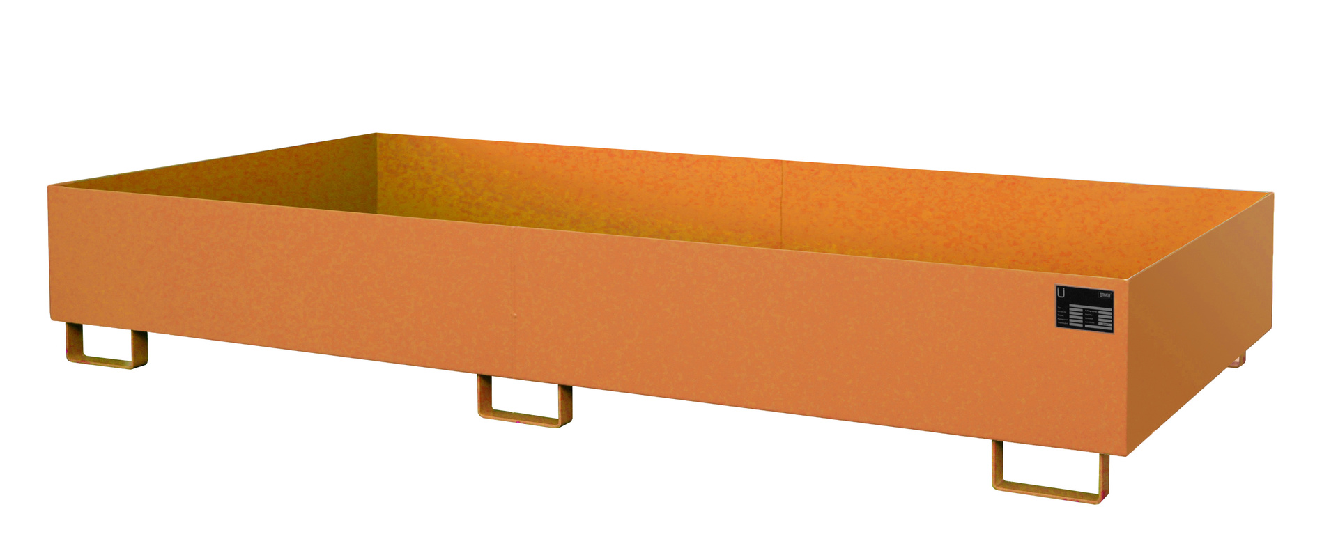 1 - Regalwannen Regalwanne RW 2700-2, 605 l, lackiert, RAL 2000 Gelborange