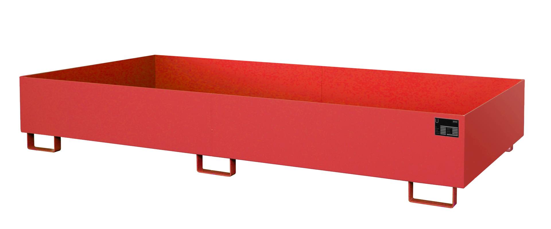 Regalwannen  Regalwanne RW 2700-2, 605 l, lackiert, RAL 3000 Feuerrot