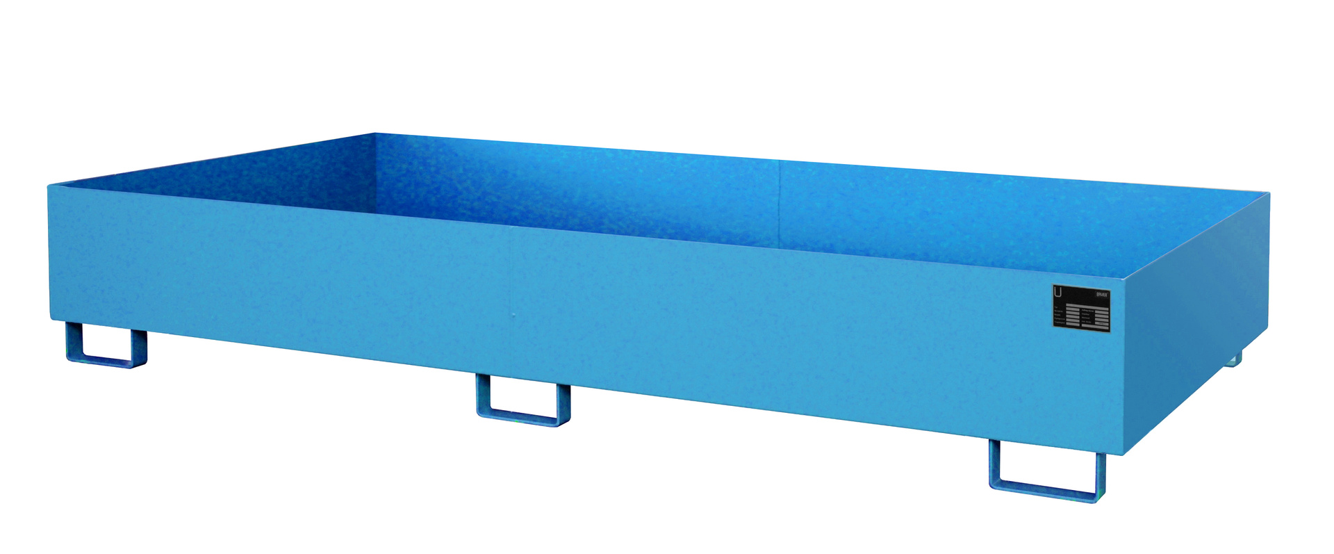 1 - Regalwannen Regalwanne RW 2700-2, 605 l, lackiert, RAL 5012 Lichtblau