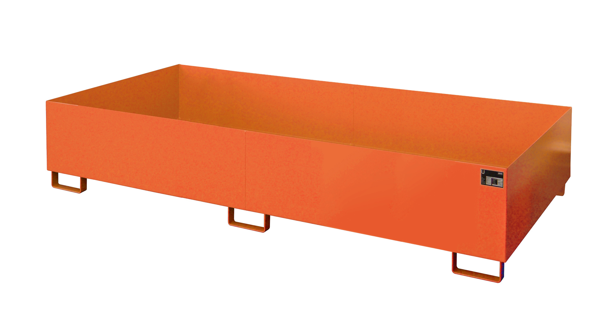 1 - Regalwannen  Regalwanne RW 2700-3, 1.000 l, lackiert, RAL 2000 Gelborange