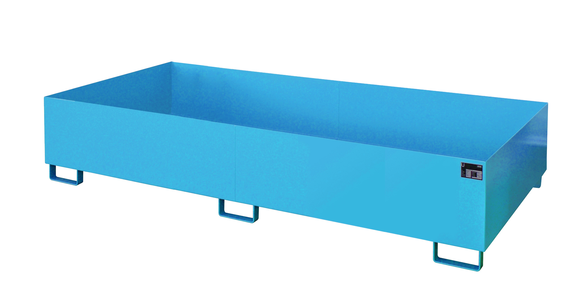 1 - Regalwannen  Regalwanne RW 2700-3, 1.000 l, lackiert, RAL 5012 Lichtblau