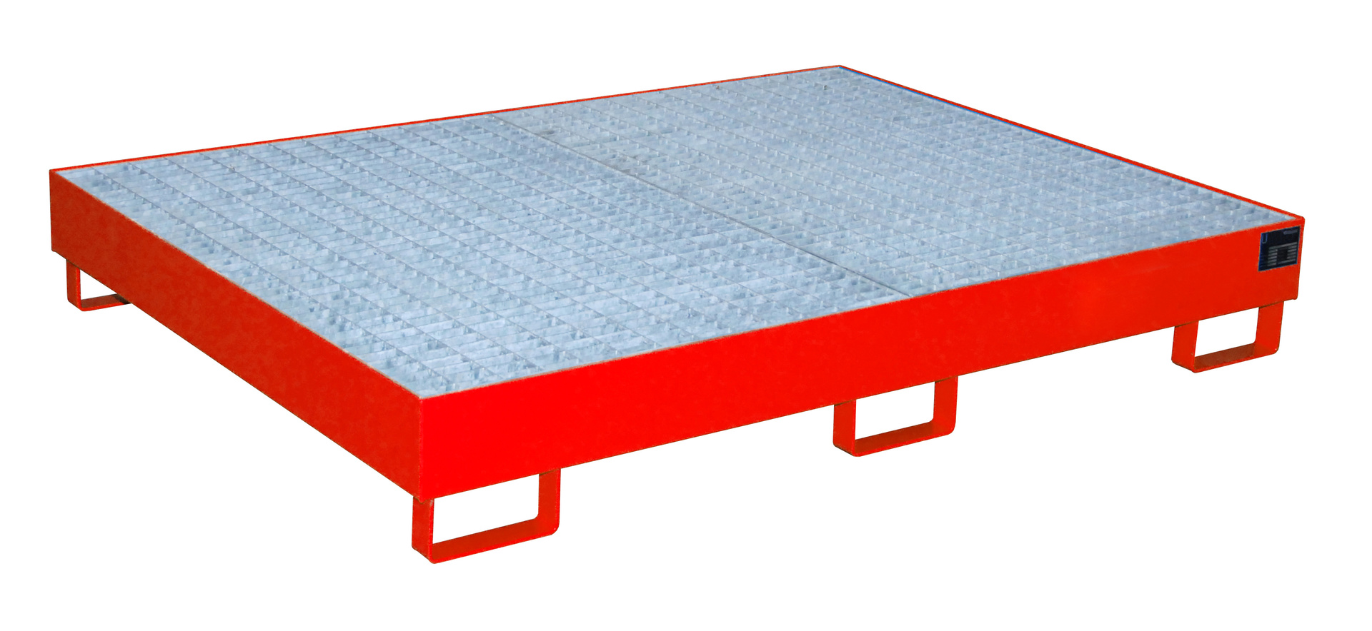 1 - Regalwannen  Regalwanne RW-GR 1800, 257 l, lackiert, RAL 3000 Feuerrot