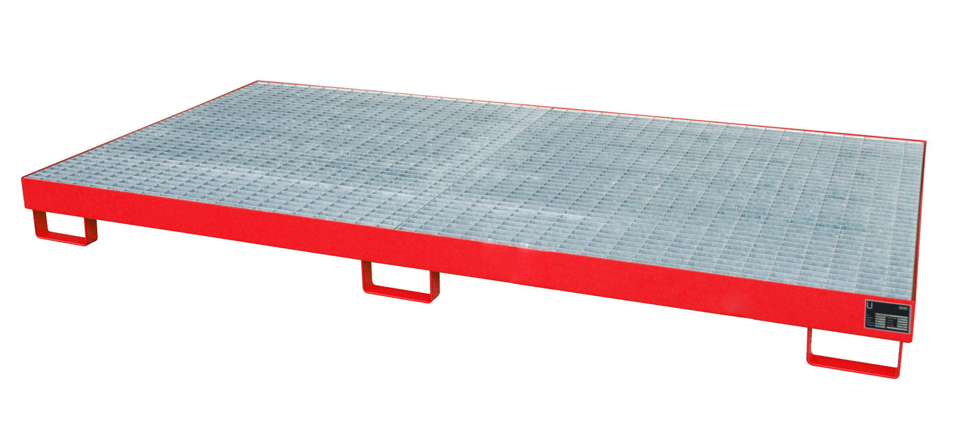 1 - Regalwannen  Regalwanne RW-GR 2700-1, 246 l, lackiert, RAL 3000 Feuerrot