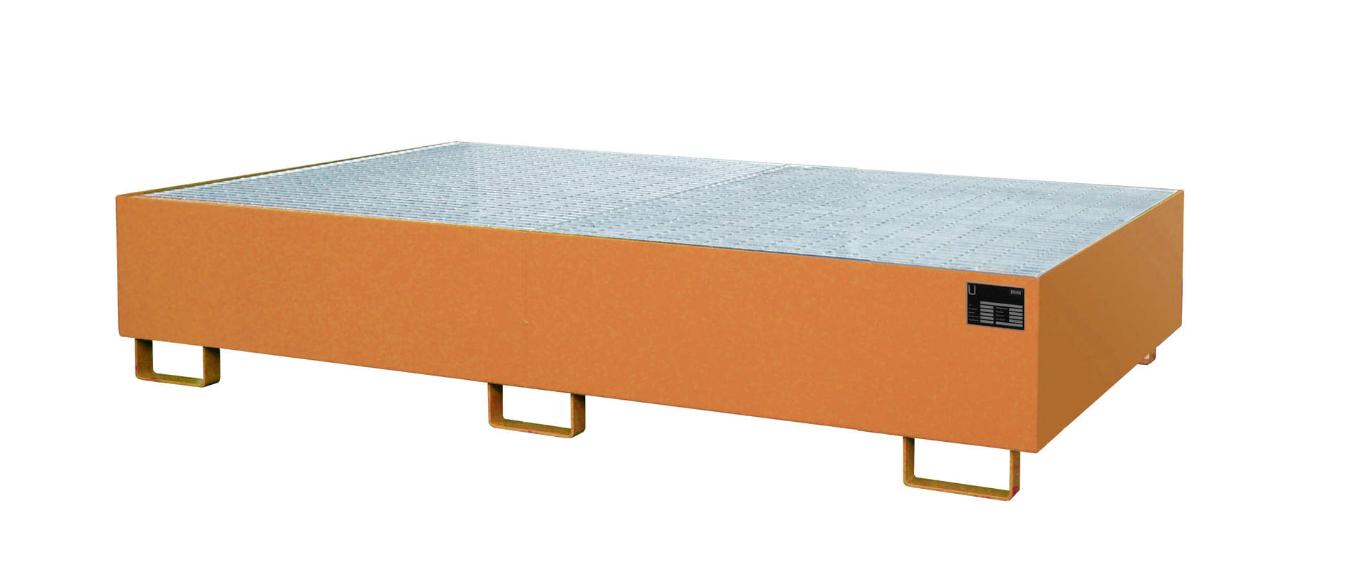 1 - Regalwannen Regalwanne RW-GR 2700-2, 570 l, lackiert, RAL 2000 Gelborange