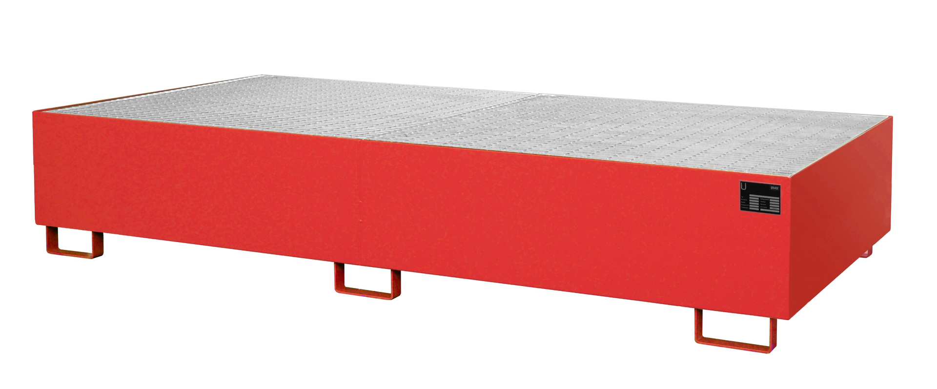 1 - Regalwannen Regalwanne RW-GR 2700-3, 1.000 l, lackiert, RAL 3000 Feuerrot