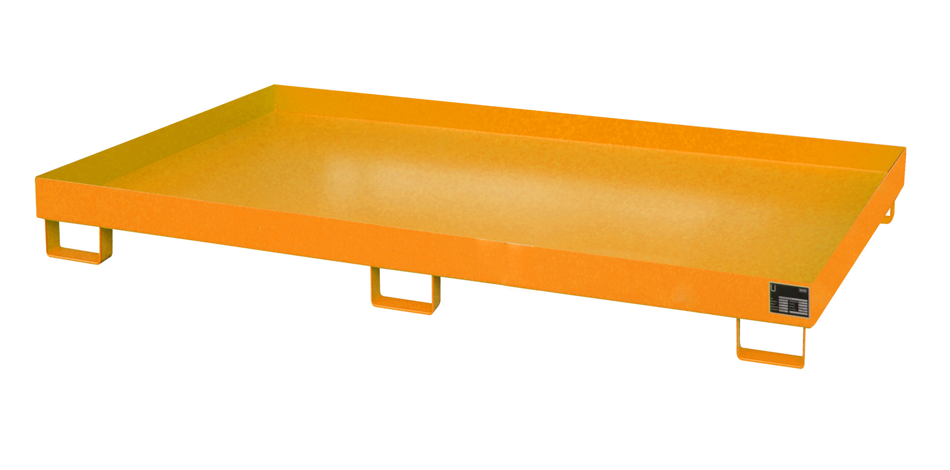 1 - Regalwannen  Regalwanne RW 2200-1, 282 l, lackiert, RAL 2000 Gelborange
