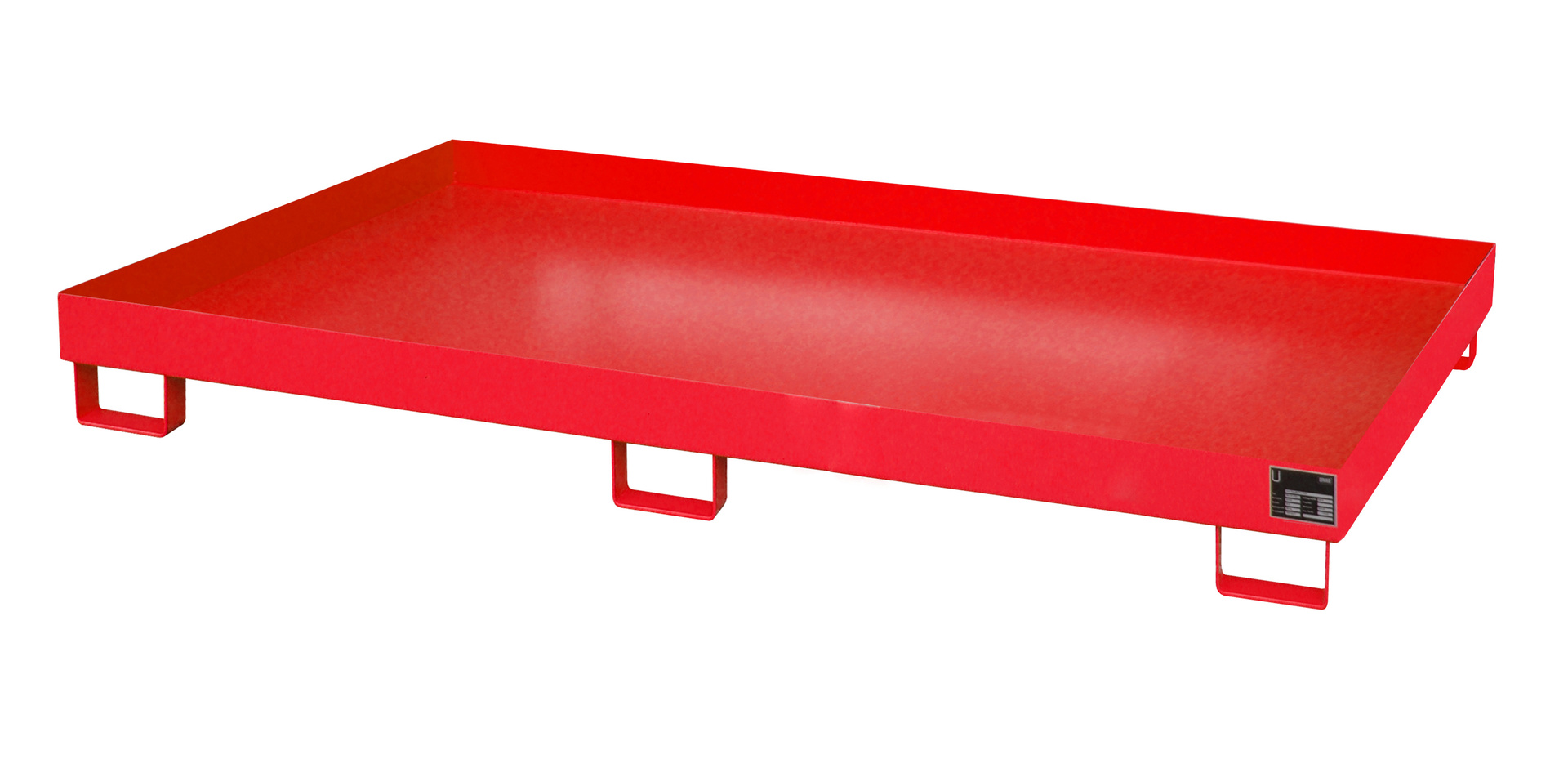1 - Regalwannen Regalwanne RW 2200-1, 282 l, lackiert, RAL 3000 Feuerrot