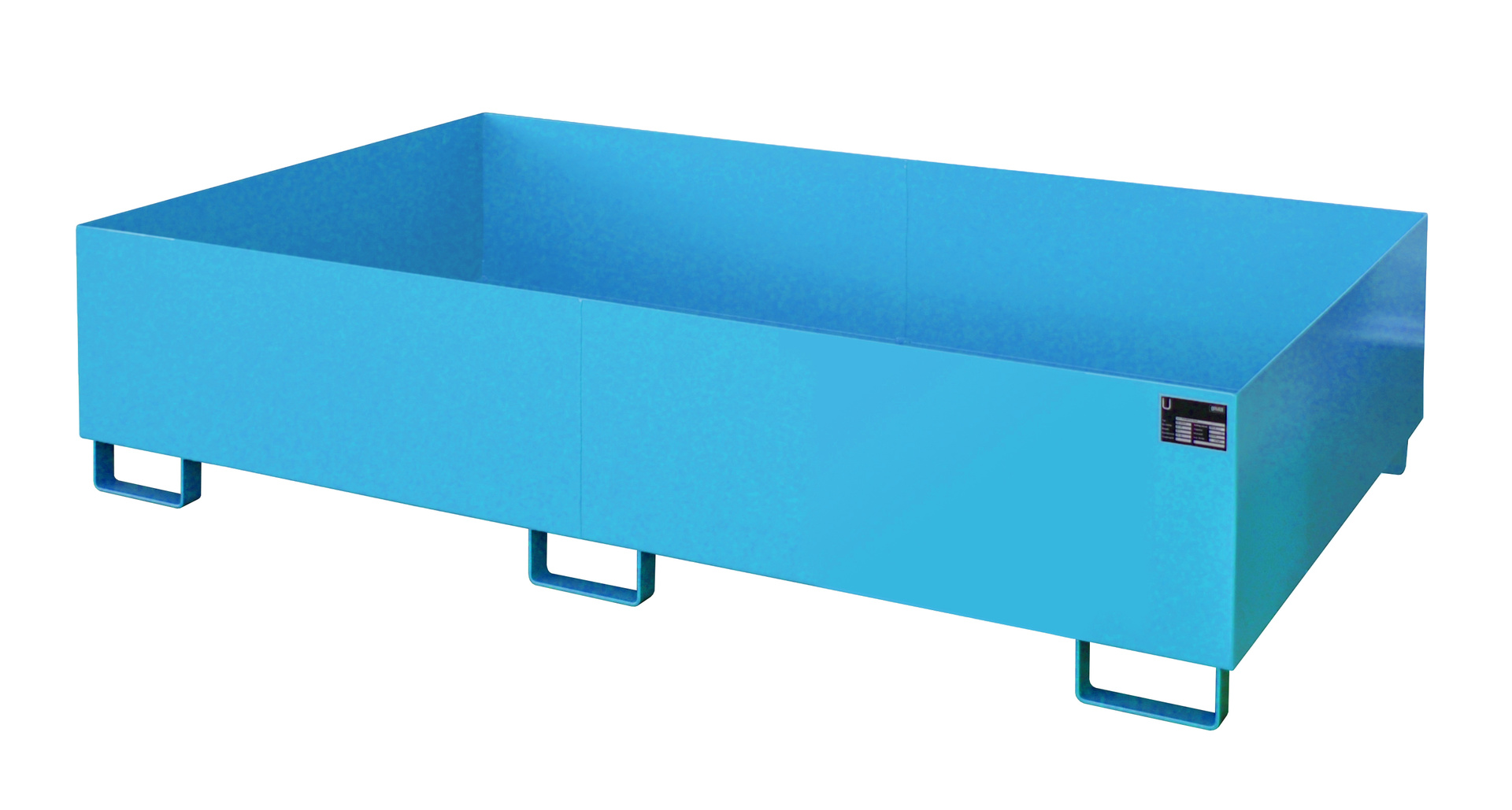 1 - Regalwannen  Regalwanne RW 2200-2, 1.000 l, lackiert, RAL 5012 Lichtblau
