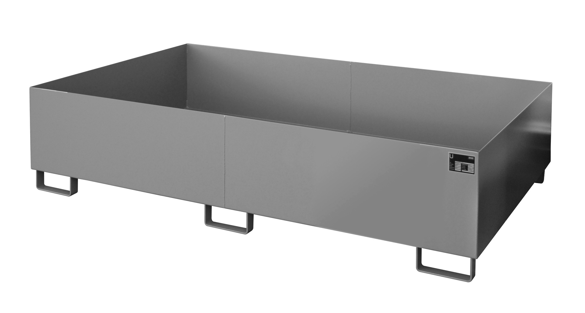 1 - Regalwannen  Regalwanne RW 2200-2, 1.000 l, lackiert, RAL 7005 Mausgrau