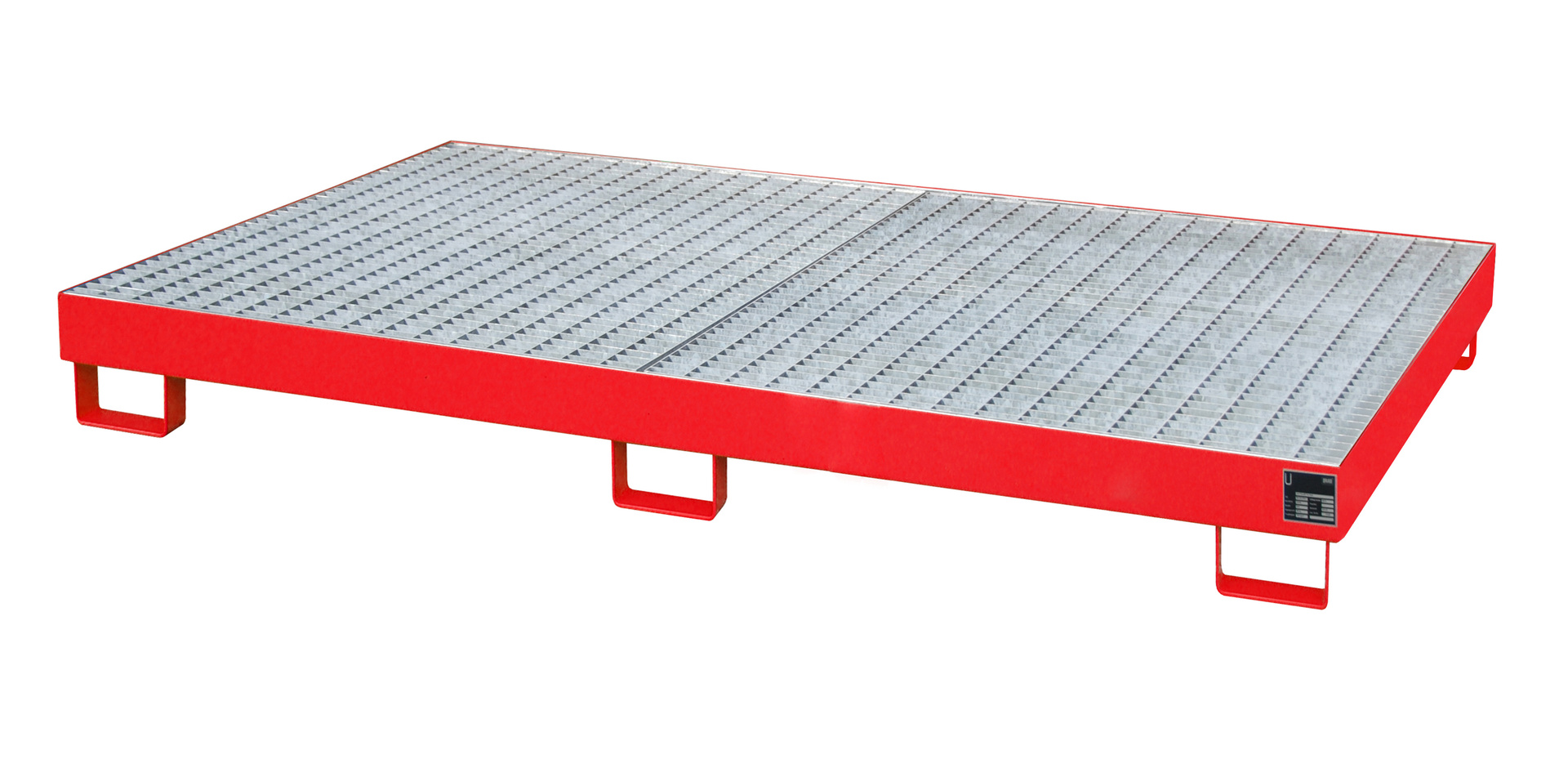 1 - Regalwannen  Regalwanne RW-GR 2200-1, 246 l, lackiert, RAL 3000 Feuerrot