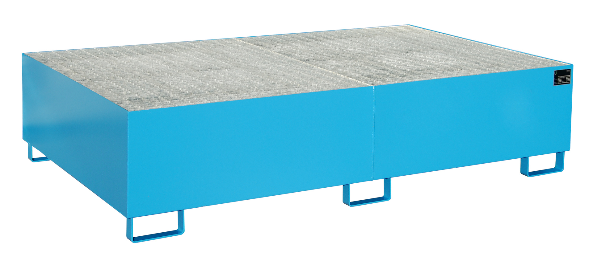 1 - Regalwannen  Regalwanne RW-GR 2200-2, 1.000 l, lackiert, RAL 5012 Lichtblau