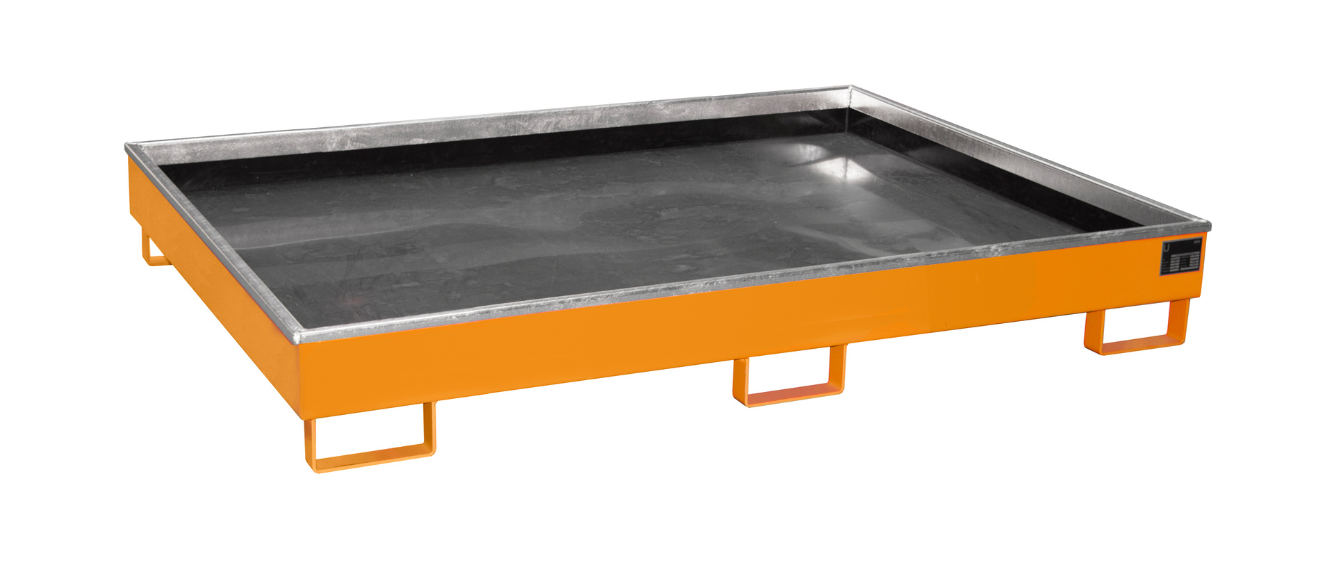 1 - Regalwannen Regalwanne mit PE-Einsatz Regalwanne RW 1800 PE, 258 l, lackiert, RAL 2000 Gelborange