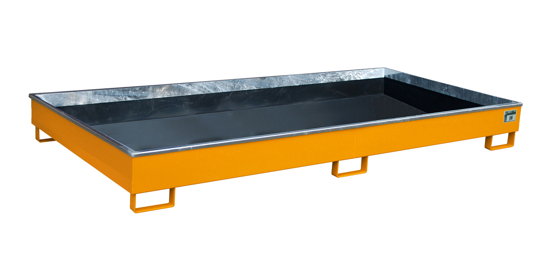 1 - Regalwannen Regalwanne mit PE-Einsatz Regalwanne RW 2700-1 PE, 260 l, lackiert, RAL 2000 Gelborange