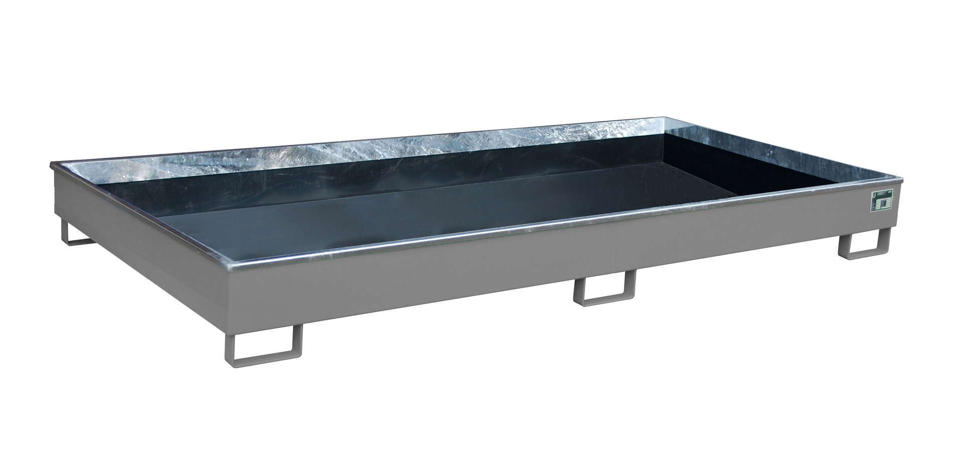 1 - Regalwannen Regalwanne mit PE-Einsatz Regalwanne RW 2700-1 PE, 260 l, lackiert, RAL 7005 Mausgrau