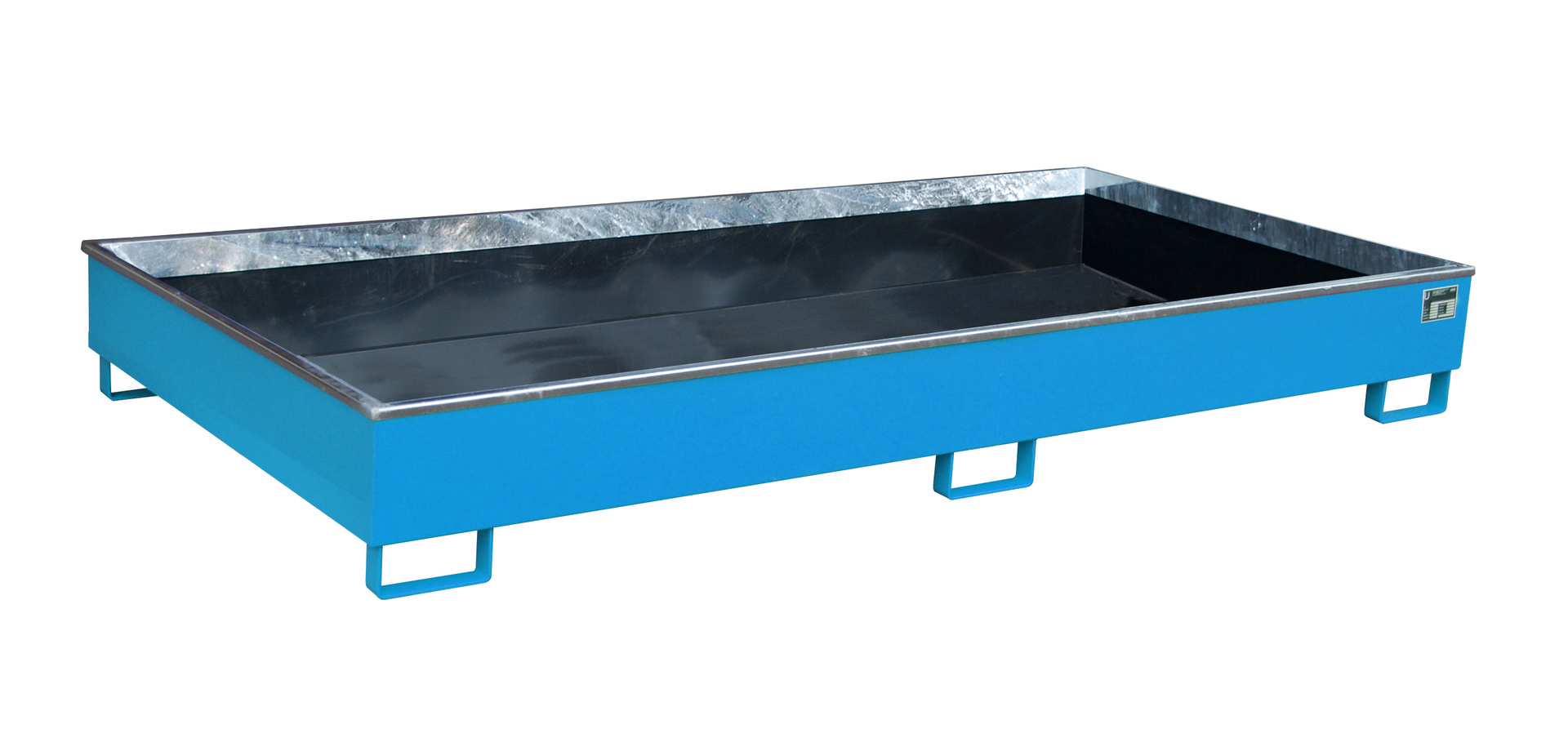 1 - Regalwannen Regalwanne mit PE-Einsatz Regalwanne RW 2700-2 PE, 561 l, lackiert, RAL 5012 Lichtblau