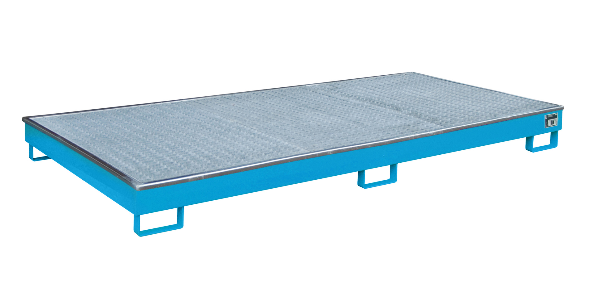 1 - Regalwannen Regalwanne mit PE-Einsatz Regalwanne RW-GR 2700-1 PE, 240 l, lackiert, RAL 5012 Lichtblau