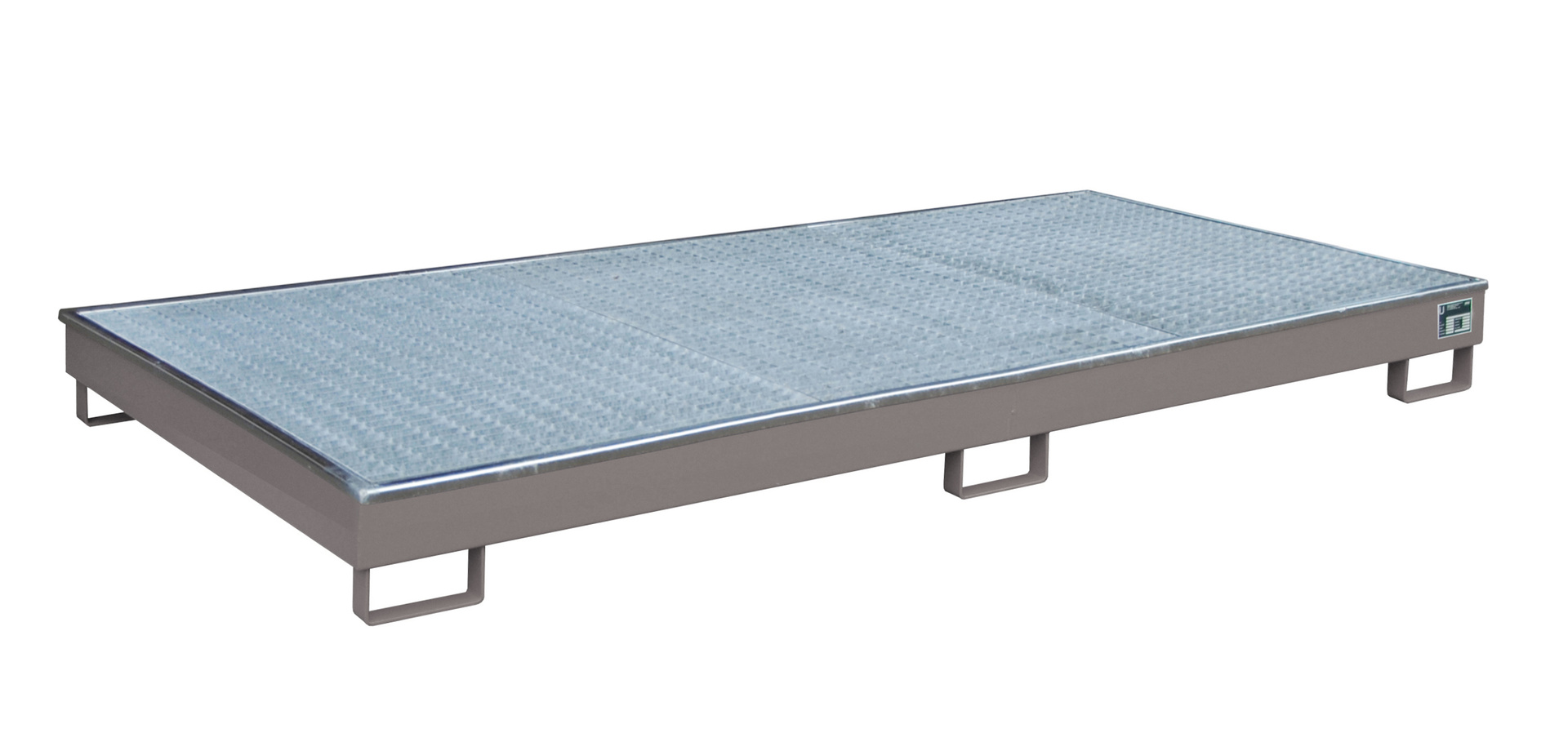 Regalwannen  Regalwanne mit PE-Einsatz Regalwanne RW-GR 2700-1 PE, 240 l, lackiert, RAL 7005 Mausgrau
