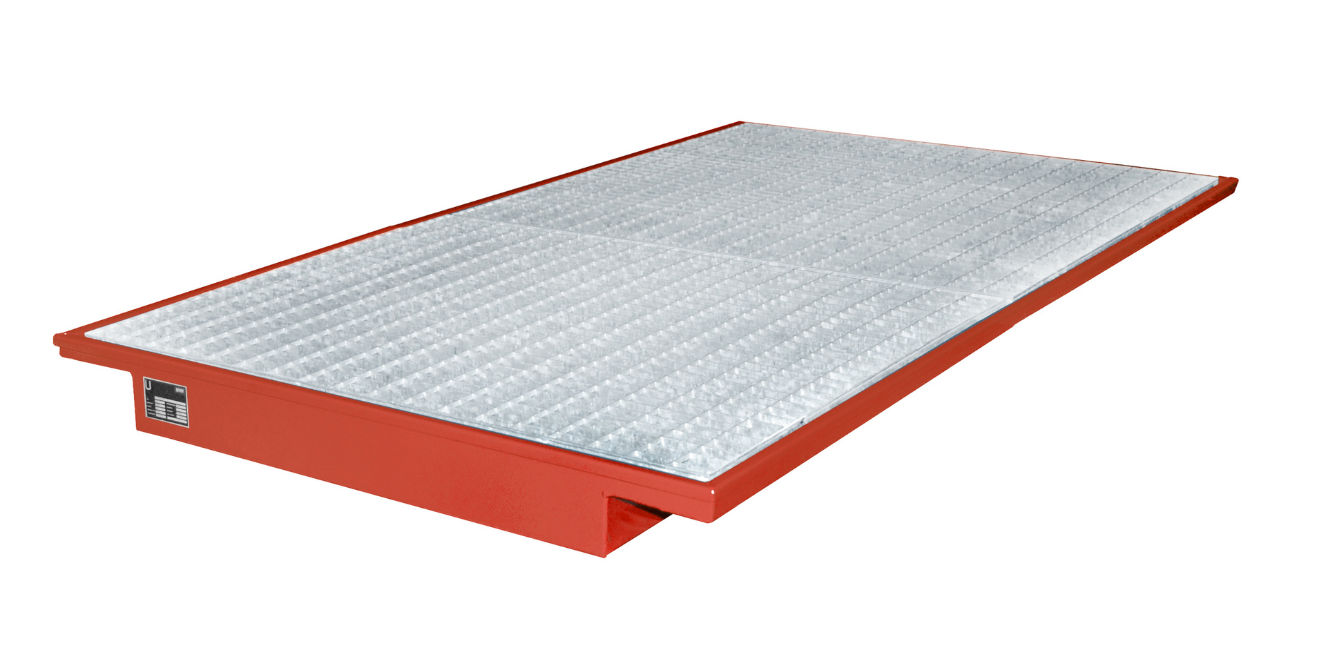1 - Regalwannen  Einhängewanne EHW 2200, 200 l, lackiert, RAL 3000 Feuerrot