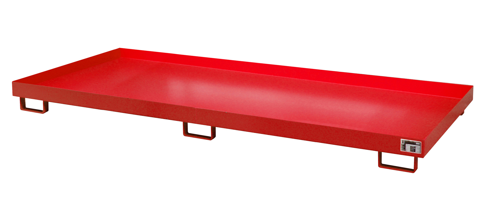 1 - Regalwannen Regalwanne RW 3300-1, 289 l, lackiert, RAL 3000 Feuerrot