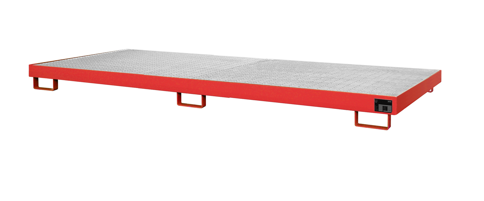 1 - Regalwannen Regalwanne RW-GR 3300-1, 240 l, lackiert, RAL 3000 Feuerrot