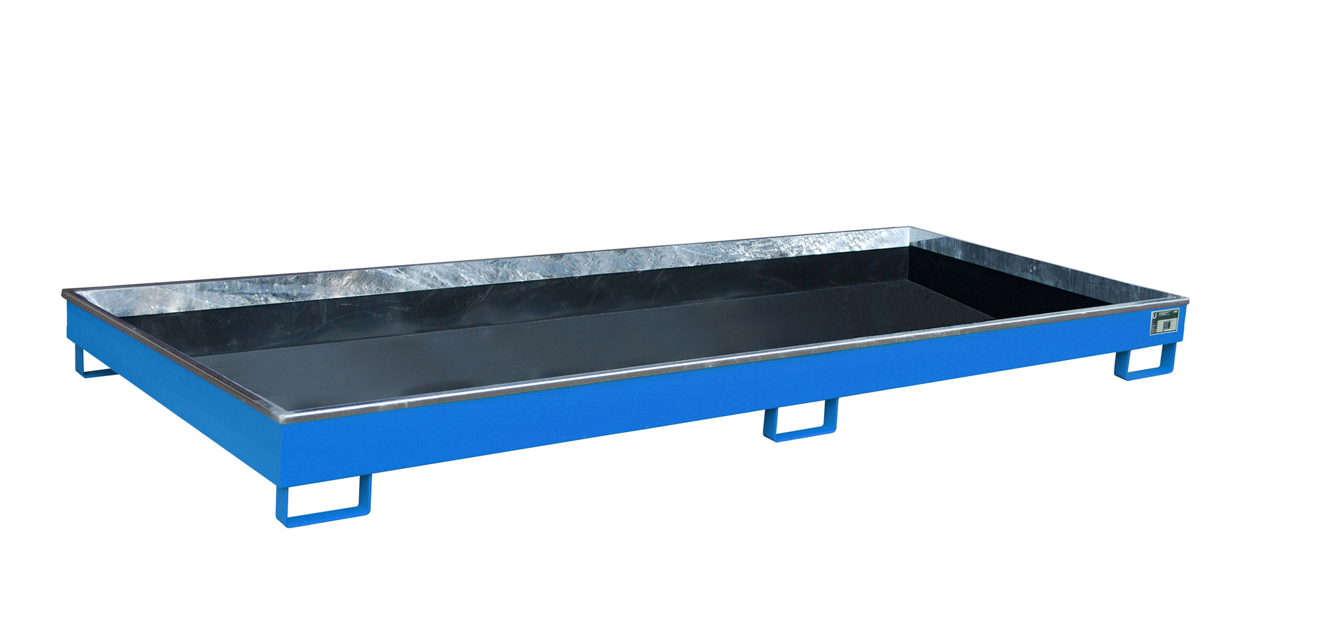 1 - Regalwannen  Regalwanne mit PE-Einsatz Regalwanne RW 3300-1 PE, 270 l, lackiert, RAL 5012 Lichtblau
